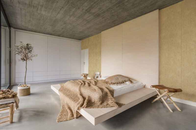 ADFORS Wallcovering Novelio Nature Skin Honey bedroom